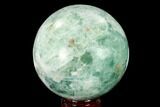 Polished Green Fluorite Sphere - Mexico #153377-1